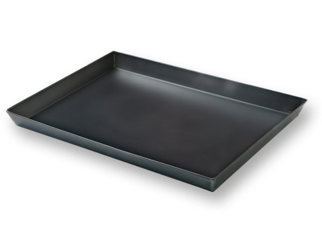 *TEGLIA LAMIERA BLU CM.60X40X3