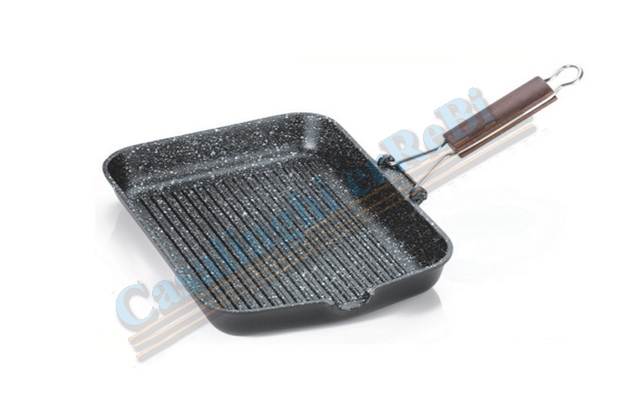 *BISTECCHIERA CM.24X36 PIERRESTONE GRILL 30.37PS