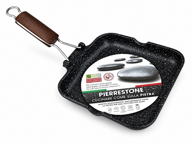 *BISTECCHIERA CM.26X26 PIERRESTONE GRILL 30.26/96PS