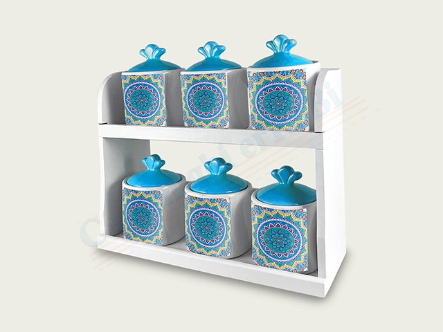 S/6 BARATTOLI 7X7X10 C/MENS TIFFAN