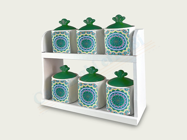 S/6 BARATTOLI 7X7X10 C/MENS VERD