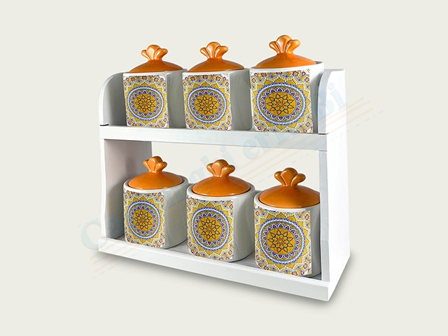 S/6 BARATTOLI 7X7X10 C/MENS ARANCI