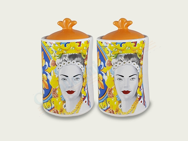 S/2 BARATTOLI 11X11X18 CALTAGIRONE