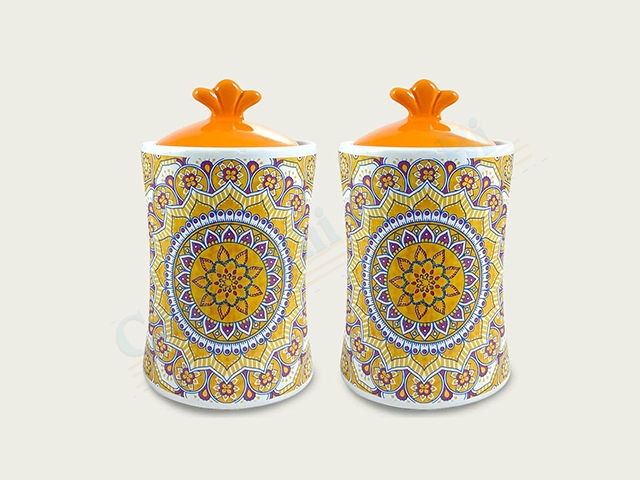 S/2 BARATTOLI 11X11X18 ARANCIO