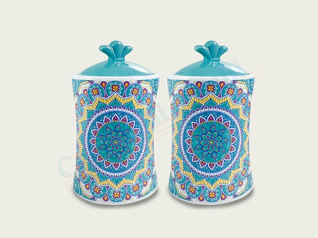 S/2 BARATTOLI 11X11X18 TIFFANY