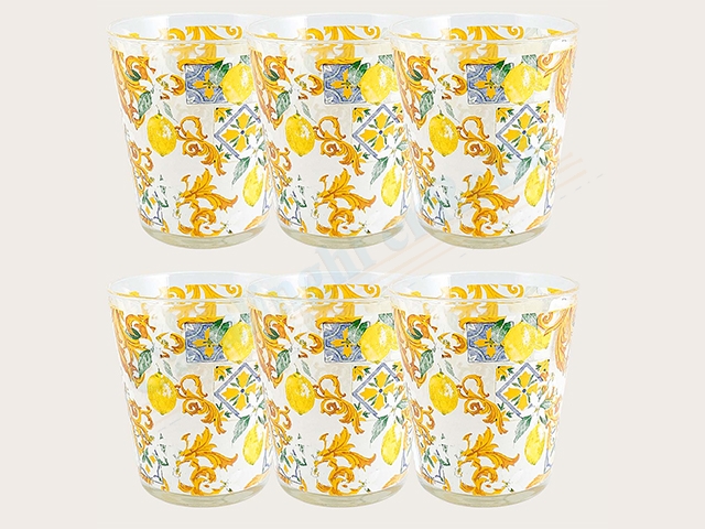 *BICCHIERI LEMON C/6 56033