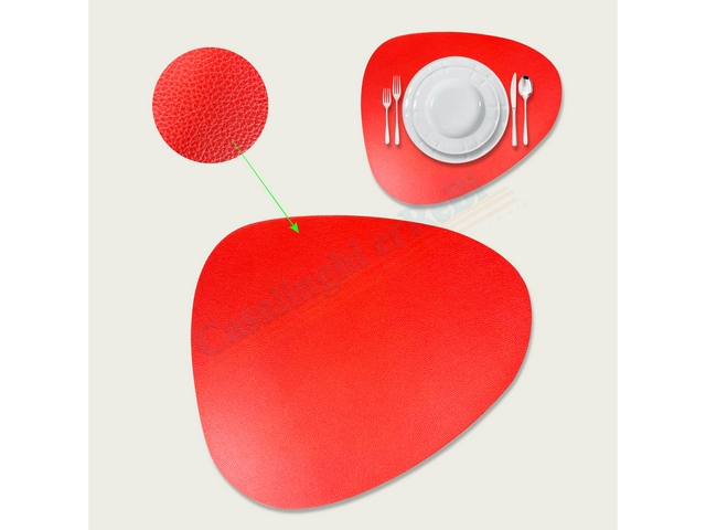 TOVAGLIETTA 45X37 SIMILPELLE ROSSO