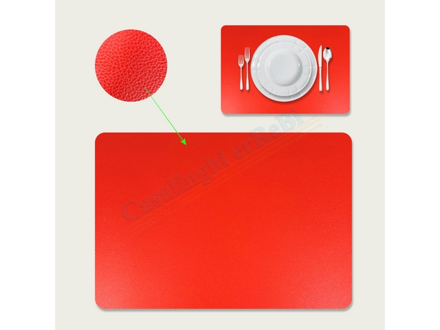 TOVAGLIETTA 33X46 SIMILPELLE ROSSO