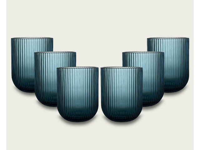 TUMBLER ETERNITY C/6 250ML BLU 58395