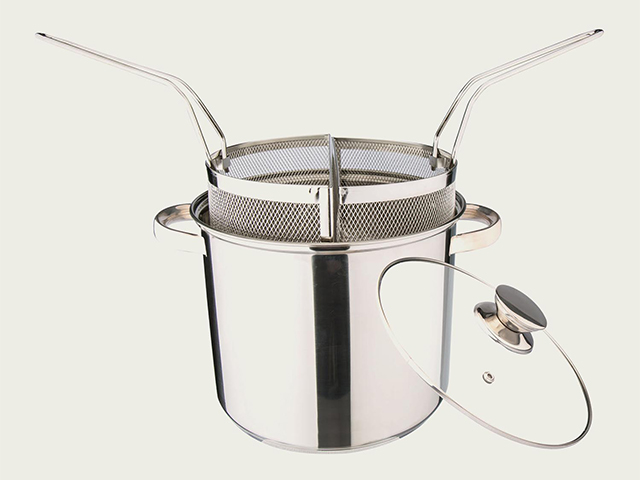 PENTOLA CON 2 CESTELLI CM22H19 INOX 55521 BIPASTA