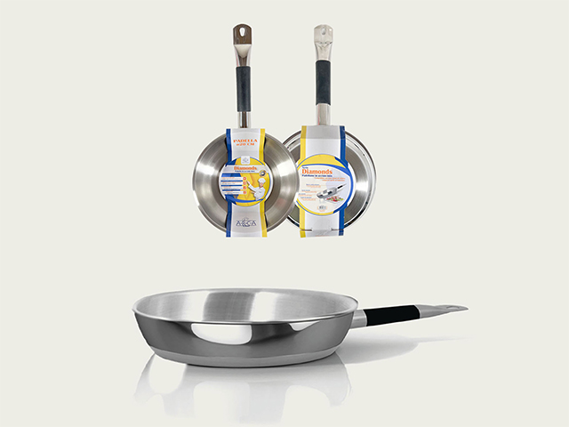 DIAMOND PADELLA INOX CM.24 56334