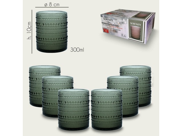 TUMBLER SERENITY S/6 300ML FUMO58815