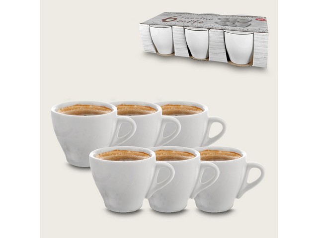 S/6 TAZZE CAFFE\' BIANCHE 58060