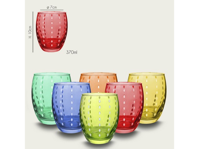 BICCHIERE FASHION S/6 TUMBLER 37CL  956219