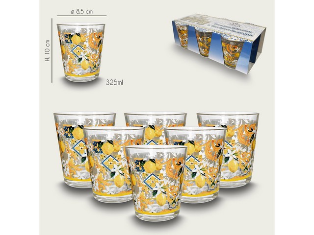 *LEMON S/6 BICCHIERI 30CL 956224