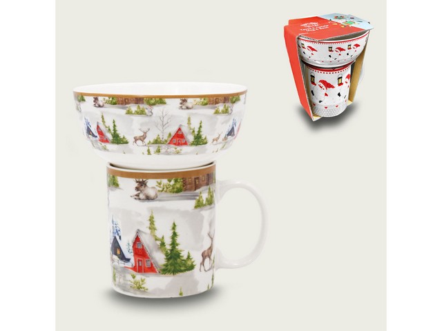 CHRISTMAS LAND SET TAZZA+CIOTOLA 956093