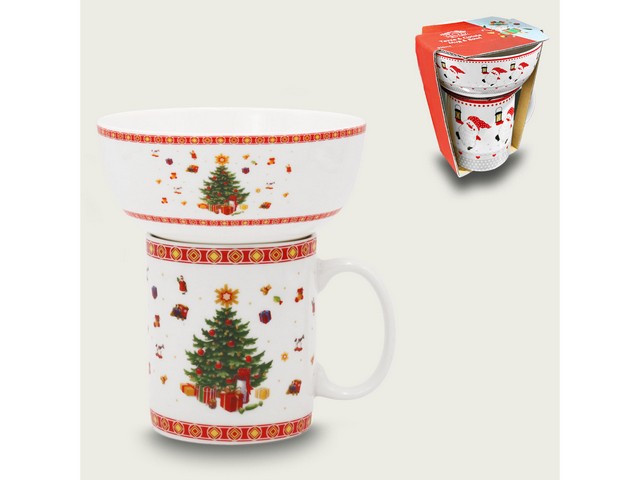 CHRISTMAS TREE SET TAZZA+CIOTOLA 956091