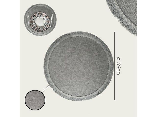 TOVAGLIETTA TONDA CM.39 GRIGIO 956169