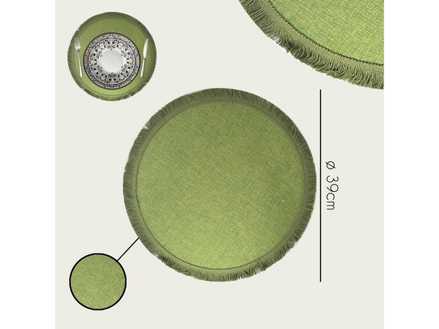 TOVAGLIETTA TONDA CM.39 VERDE 956175
