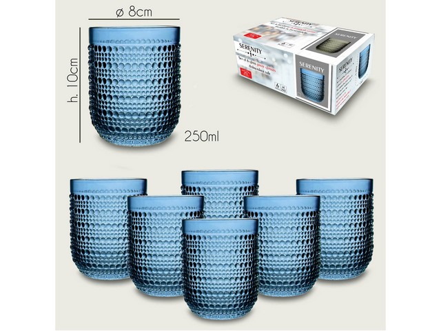TUMBLER SERENITY C/6 BLU
