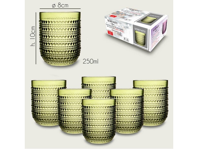 TUMBLER SERENITY C/6 VERDE