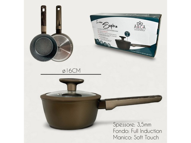 SOPHIA CASSERUOLA 1/M 16CM C/COP.1158