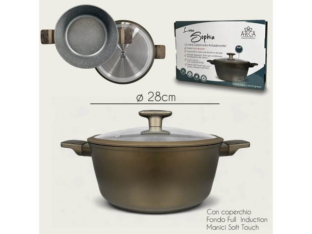 SOPHIA CASSERUOLA C/COP.28CM 1161