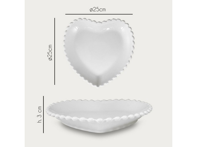PIATTINO CUORE 25X25XH3CM 956126