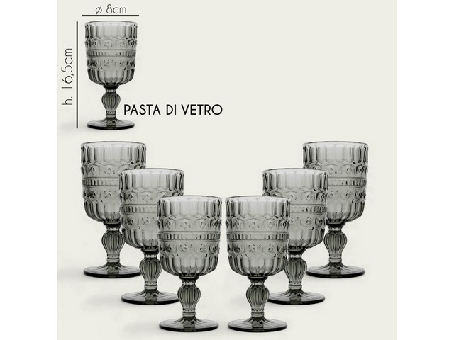 S/6 CALICI HERITAGE FUMO 1243