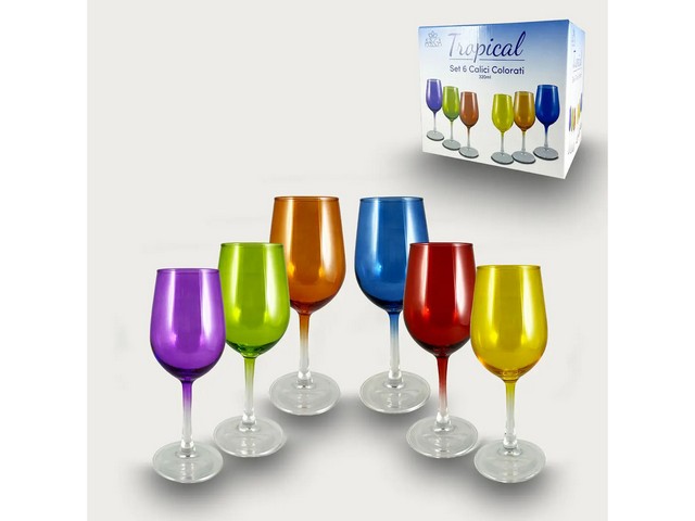 *CALICI COLORATI 6 PZ 57967
