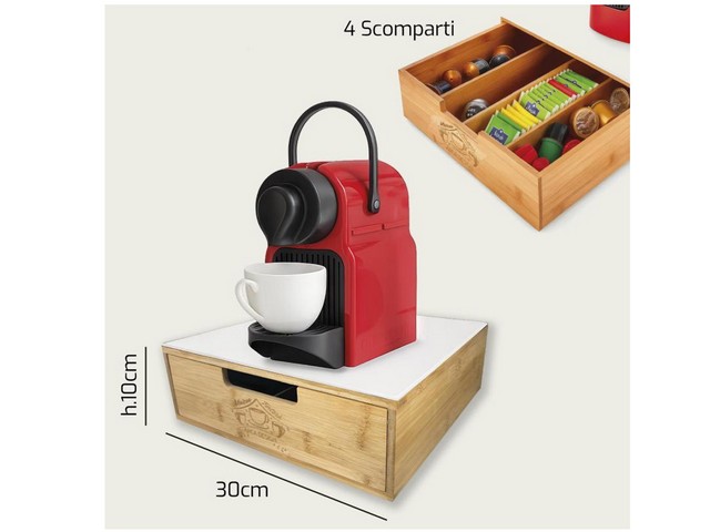 PORTACIALDE/CAPSULE BIANCO CM.30XH10 1671