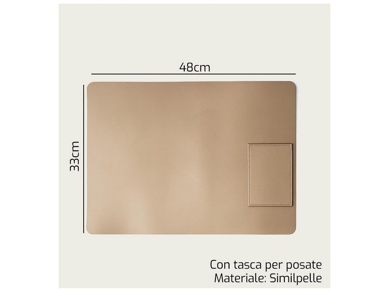 TOVAGLIETTA RETT.CM.33X48 C/TASCA BISCOTTO 1518