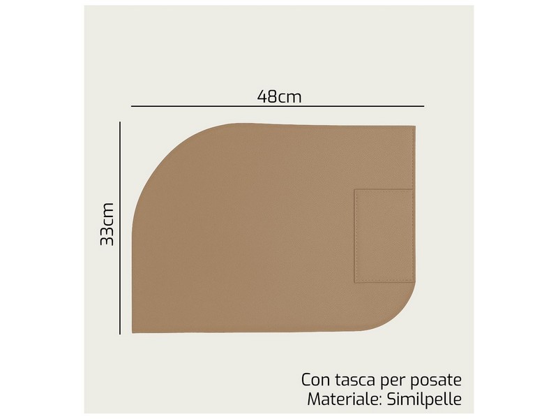 TOVAGLIETTA ONDA CM.33X48 C/TASCA BISCOTTO 1528