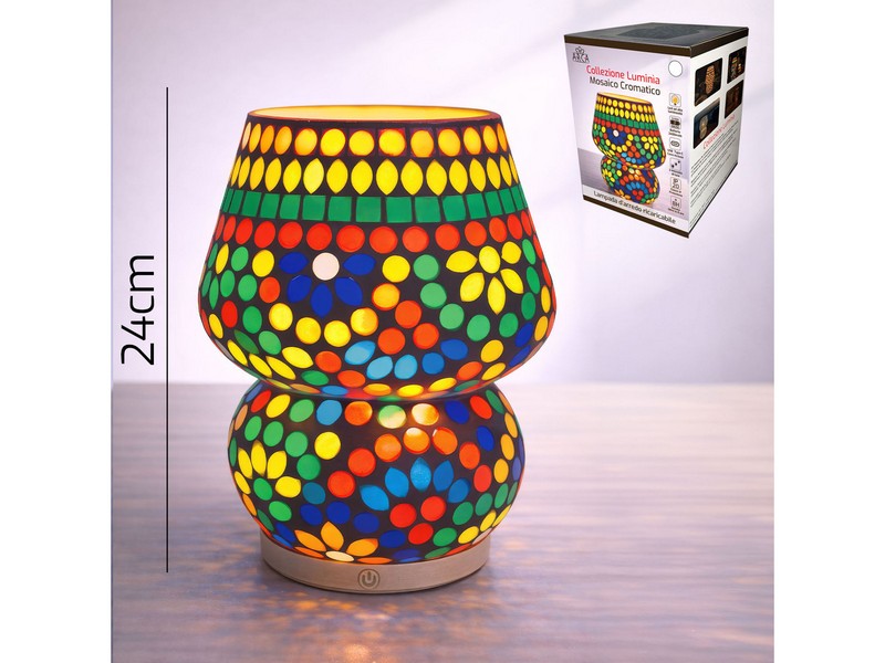 LAMPADA MOSAICO ROSONE CM.18XH24 LINEA LUMINIA 1433