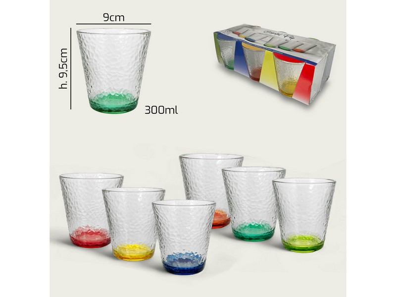 BICCHIERE C/6 CL.30 CRISTAL POP1254