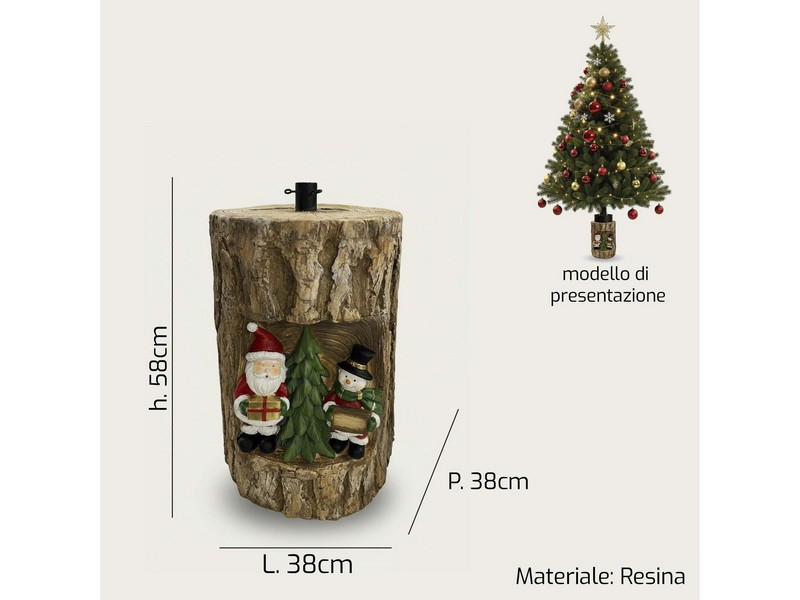 *BASE ALBERO RESINA CM.58H 1737