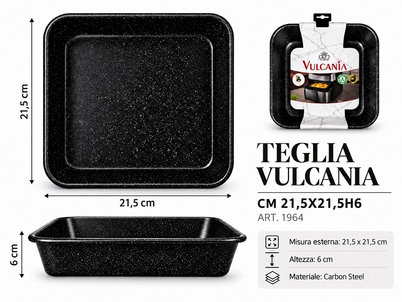 TEGLIA VULCANIA CM.21,5X21,5XH61964