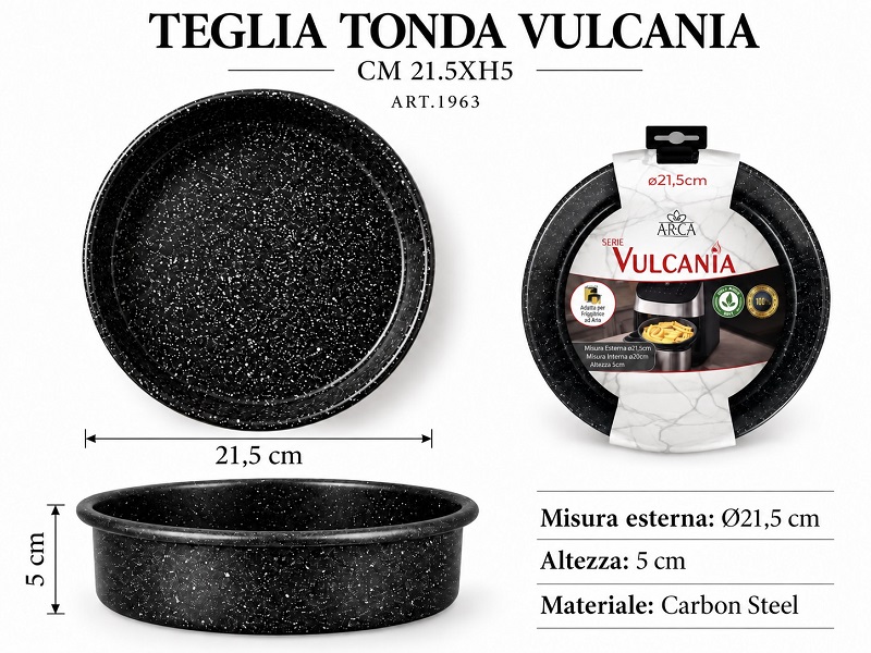 TEGLIA TONDA VULCANIA CM 21.5XH5 1963