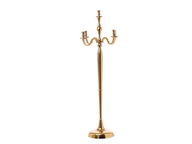 PORTACANDELA METALLO x 5 GOLD CM.150     N28642