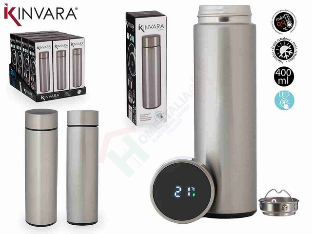 TERMOS 400ML SCHERMO LED ACCIAIO 60410