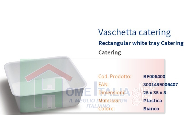 VASCHETTA CATERING 25X35X8