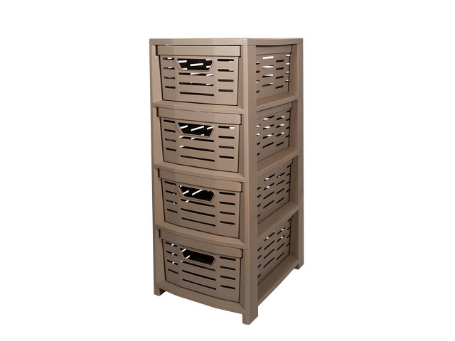 CARRELLO MULTIUSO UNIKO TORTOR 4 CESCM.36,5X28,5X6,75