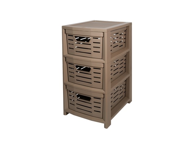 CARRELLO MULTIUSO UNIKO - 3 CST- TORTORA