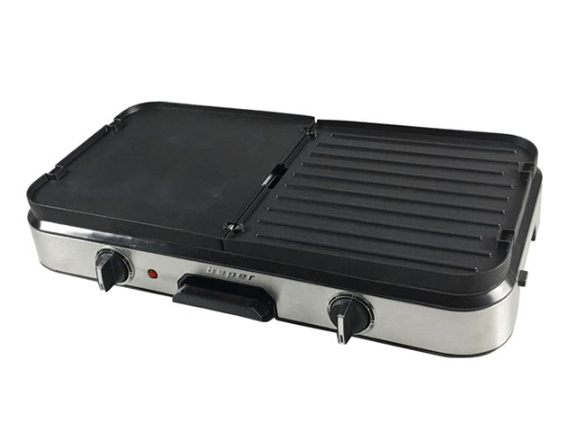 *BARBECUE 2IN1 PIASTRE RIVERIBILI BT.402