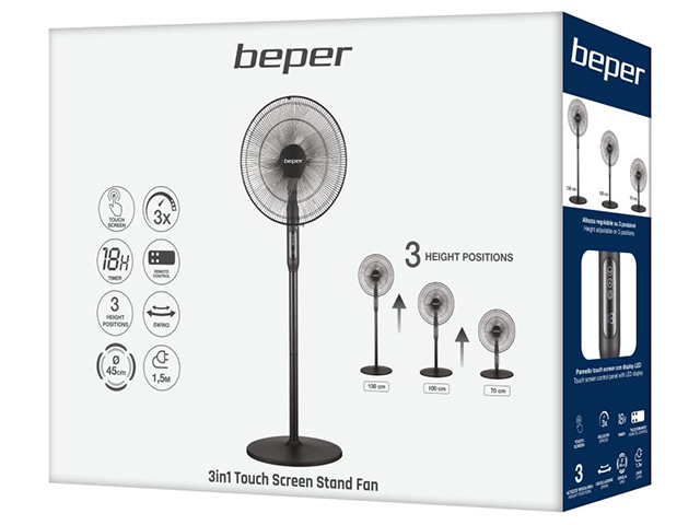 VENTILATORE 3 IN 1 TOUCH SCREEN55W P206VEN150