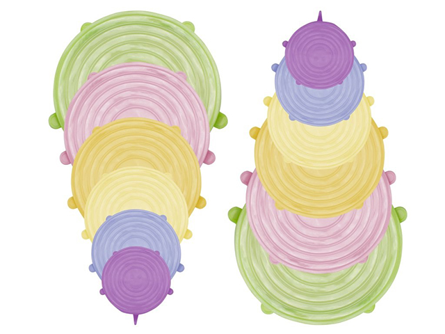 *COPERCHI SILICONE 12 PZ STENSIBILI  C102COC101