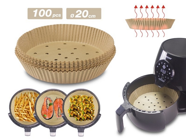 CARTA FORNO PER FRIGGITRICI ARIA TONDO 100PZ C103ACC001