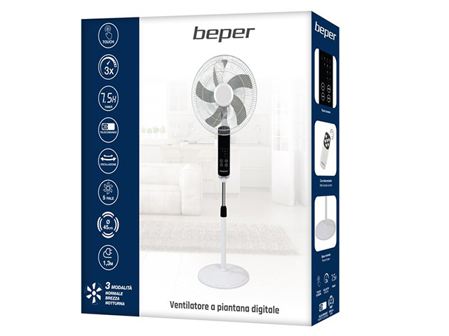 VENTILATORE PIANTANA D.45 TOUCHSCREEN C/TELECOM. VE.112