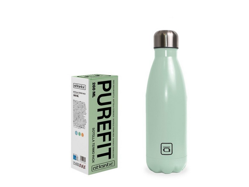 BOTTIGLIA TERMICA INOX VERDE 500ML  BORRACCIA PUREFIT