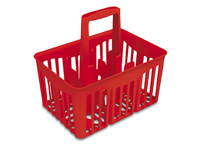 CESTELLO PORTABOTTIGLIE 6X1LT ROSSO